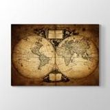 Tabloshop Mitolojik Dünya Haritası 75x50 cm Tablo