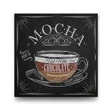 Tabloshop Mocha Kahve Tarifi 90x90 cm Tablo