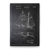 Tabloshop Model Yelkenli Gemisi Patent 60x90 cm Tablo
