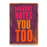 Tabloshop Monday Hates 80x125 cm Tablo
