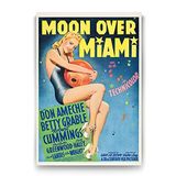 Tabloshop Moon Over Miami 100x140 cm Tablo