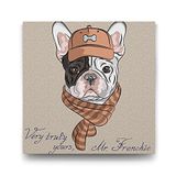 Tabloshop Mr. French Bulldog 70x70 cm Tablo