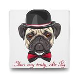 Tabloshop Mr. Pug 50x50 cm Tablo