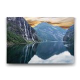 Tabloshop Norveç Geiranger Şelalesi 125x80 cm Tablo