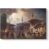 Tabloshop Osmanlıda Çarşı Meydanı 125x80 cm Tablo