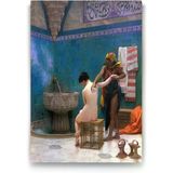 Tabloshop Osmanlıda Hamam 100x140 cm Tablo