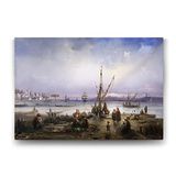 Tabloshop Osmanlıda İskele Kıyısı 60x40 cm Tablo