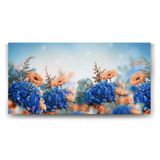 Tabloshop Papatya Ve Ortanca Çiçeği 100x50 cm Tablo
