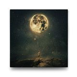 Tabloshop Parlak Ay 40x40 cm Tablo