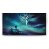 Tabloshop Parlayan Ağaç 80x40 cm Tablo