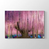 TabloShop -Pembe Wisteria Ağacı 45x30 cm Tablo