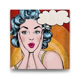 Tabloshop Pin-Up Modeli 100x100 cm Tablo