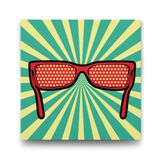 Tabloshop Pop Art Gözlük 40x40 cm Tablo