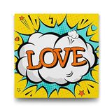 Tabloshop Popart Love 90x90 cm Tablo
