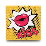 Tabloshop Popart Öpücük 100x100 cm Tablo