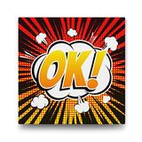 Tabloshop Popart Tamam 60x60 cm Tablo