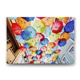 Tabloshop Renkli Şemsiyeler 60x40 cm Tablo