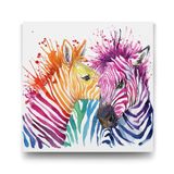 Tabloshop Renkli Zebralar 50x50 cm Tablo