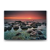 Tabloshop Sahilde Çakıl Taşları 60x40 cm Tablo
