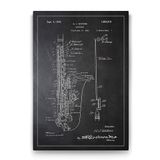 Tabloshop Saksafon Patenti 70x100 cm Tablo