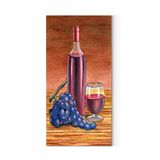 Tabloshop Şarap Üzüm Kadeh 60x120 cm Tablosu
