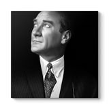 tabloshop Siyah Beyaz Atatürk Portresi Kanvas Tablo 100 x 100