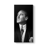 tabloshop Siyah Beyaz Atatürk Portresi Kanvas Tablo 80 x 160