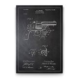 Tabloshop Smith Wesson Silah Patent 100x140 cm Tablo