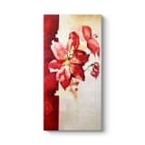 tabloshop Soyut Kırmızı Çiçek Panosu 60 x 120