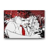 Tabloshop Takım Elbiseli Müzisyen 45x30 cm Tablo