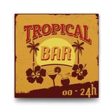 Tabloshop Tropical Bar 70x70 cm Tablo
