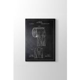 Tabloshop Tuvalet Kağıdı Patenti 30x45 cm Tablo