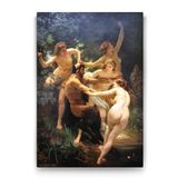 Tabloshop William Adolphe Bouguereau Nymphs and Satyr 100x140 cm Tablo