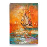 Tabloshop Yelken Tekne 80x125 cm Tablo