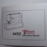 TabSynth Design Works LLC Singer 4452 Sewing Machine Manual (Reprint), White