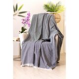 Tabu Home 170 x 200 cm Cozy Comfort Siyah TV Battaniyesi Desenli Pamuklu Yapı ile Rahatlık