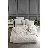 Tabu Home Bej Çarşafı Lastikli Çift Kişilik Nevresim Takımı