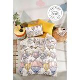 Tabu Home Cappadocia Balon Çarşafı Lastikli Krem Tek Kişilik Nevresim Takımı