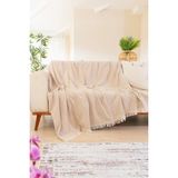 Tabu Home Dokuma Cozy Comfort Bej Koltuk Örtüsü - 170 x 200 cm
