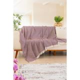 Tabu Home Dokuma Cozy Comfort Bordo Koltuk Örtüsü - 170 x 200 cm