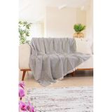 Tabu Home Koyu Gri Dokuma Koltuk Örtüsü Pamuk Kumaş ile Konforlu ve Şık Tasarım - 170 x 200 cm