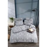 Tabu Home Ranforce Çarşafı Lastikli Çift Kişilik Nevresim takımı - 200 x 220 cm - Gri