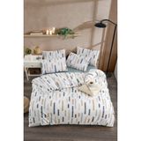 Tabu Home Ranforce Çarşafı Lastikli Çift Kişilik Nevresim takımı - 200 x 220 cm - Renkli