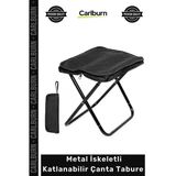 #Tabure Portatif Hafif Kamp Piknik Balıkçı Dayanıklı Metal İskeletli Katlanabilir Çanta Tabure