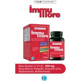 TABVITAMINS Immumore – Beta Glukan, Kara Mürver & Propolis Takviye Edici Gıda - Aromasız
