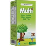 TABVITAMINS Multi Multivitamin Multimineral Balık Yağı Şurup 200 ml - Dezenfektan Hediyeli (%72 Alkol)