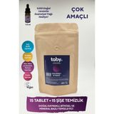 Taby Doğal Kaynaklı Bitkisel ve Mineral Bazlı Çok Amaçlı Temizleyici Tablet 15'li Avantaj Paket - Tüm Yüzeyler - 1 Paket