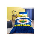 Taç 000000001000047334 Lisanslı Fenerbahçe Palamut Tek Kişilik Pamuk Nevresim Takımı,160 x 220 Çok Renkli