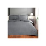 Taç 000000001000049328 Taç Saten Basic King Size Nevresim Takımı Antrasit,240 x 220 Antrasit