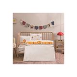 Taç 000000001000050019 Taç Lisanslı Galatasaray Strip Baby Pamuk Nevresim Takımı,100 x 150 Beyaz